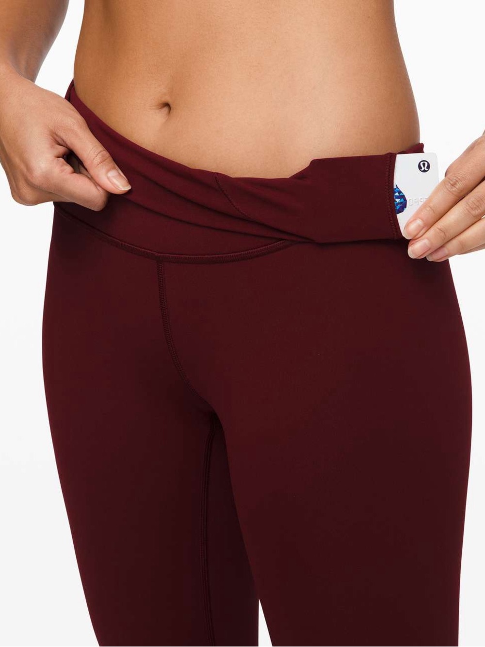 Lululemon Wunder Under High-Rise Crop 21” Garnet Size 4 NWT